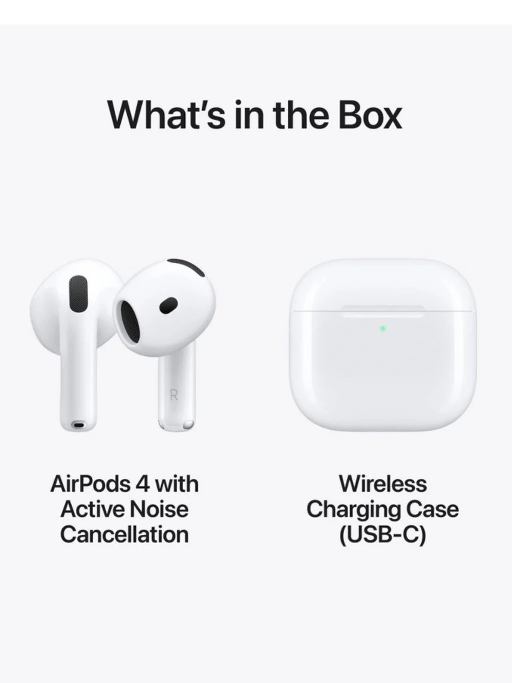 Apple AirPods 4 Wireless Earbuds With Active Noise Cancellation — White NIB
